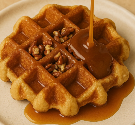 وافل الكراميل والبيكان